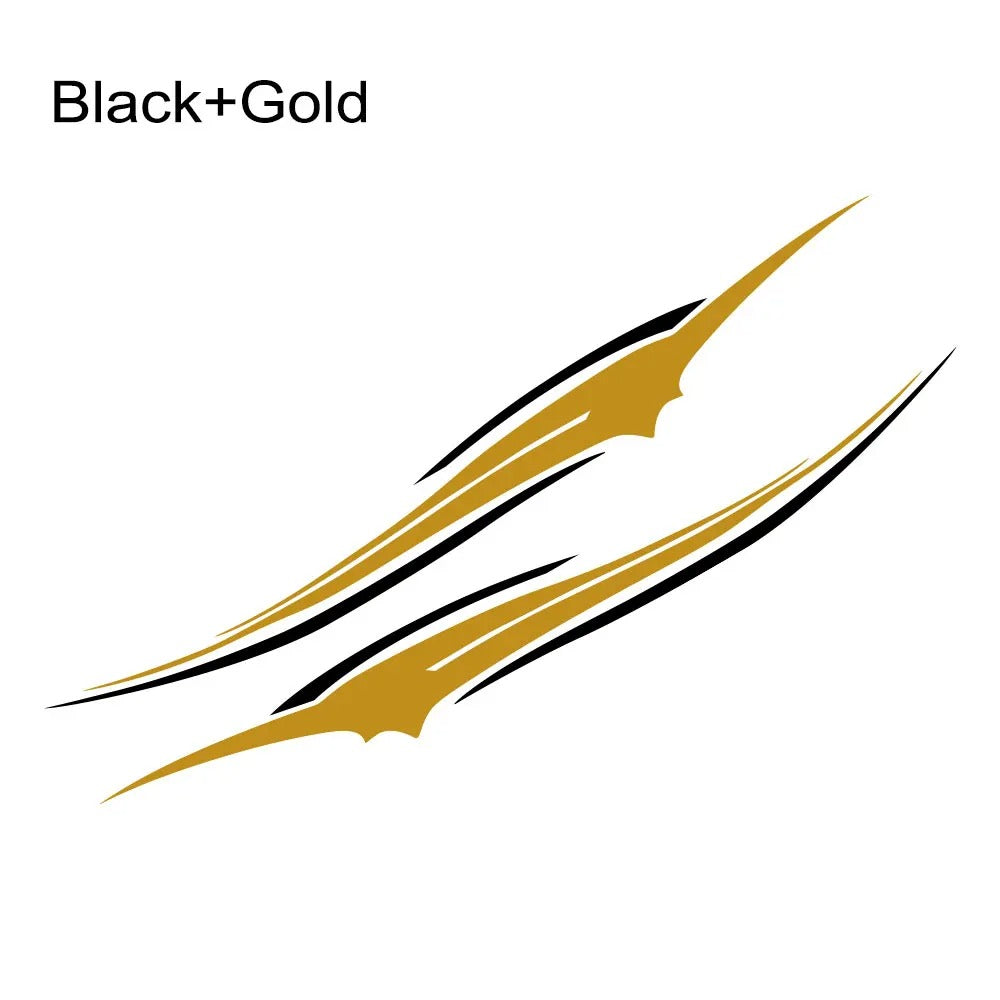 130 × 14cm Truck Side Decal – PVC Vinyl Door & Side Skirt Graphic Sticker - Delicate Leather