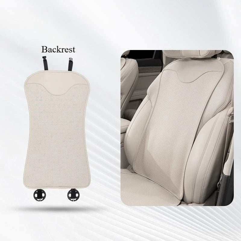 Universal Nappa Leather Car Seat Cushion – All-Season Soft Seat Cover Protector - Delicate Leather  