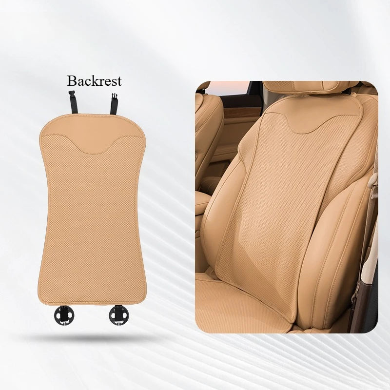 Universal Nappa Leather Car Seat Cushion – All-Season Soft Seat Cover Protector - Delicate Leather  