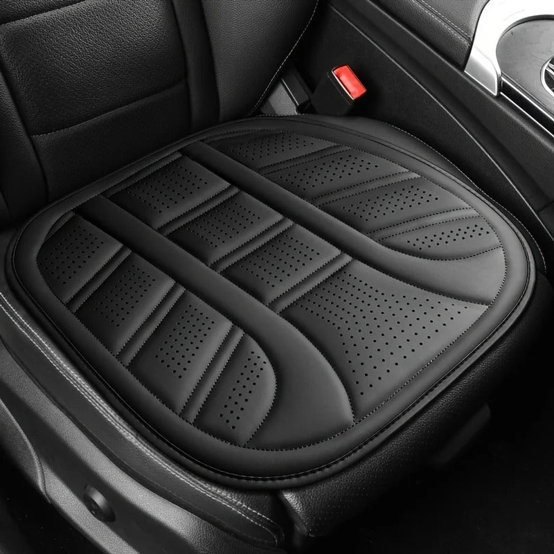PU Leather Car Seat Cover – Universal Breathable All-Season Front Seat Cushion - Delicate Leather