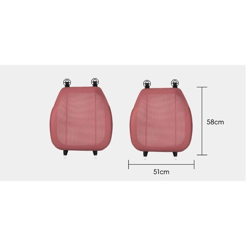 Universal Car Seat Cushion – Breathable Full-Cover Seat Pad for All Seasons - Delicate Leather  