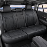 Nappa Leather Car Seat Covers – Waterproof, Universal Fit with Surround Bottom Design | Luxury Seat Protector for Cars, SUVs, Pickups - Delicate Leather