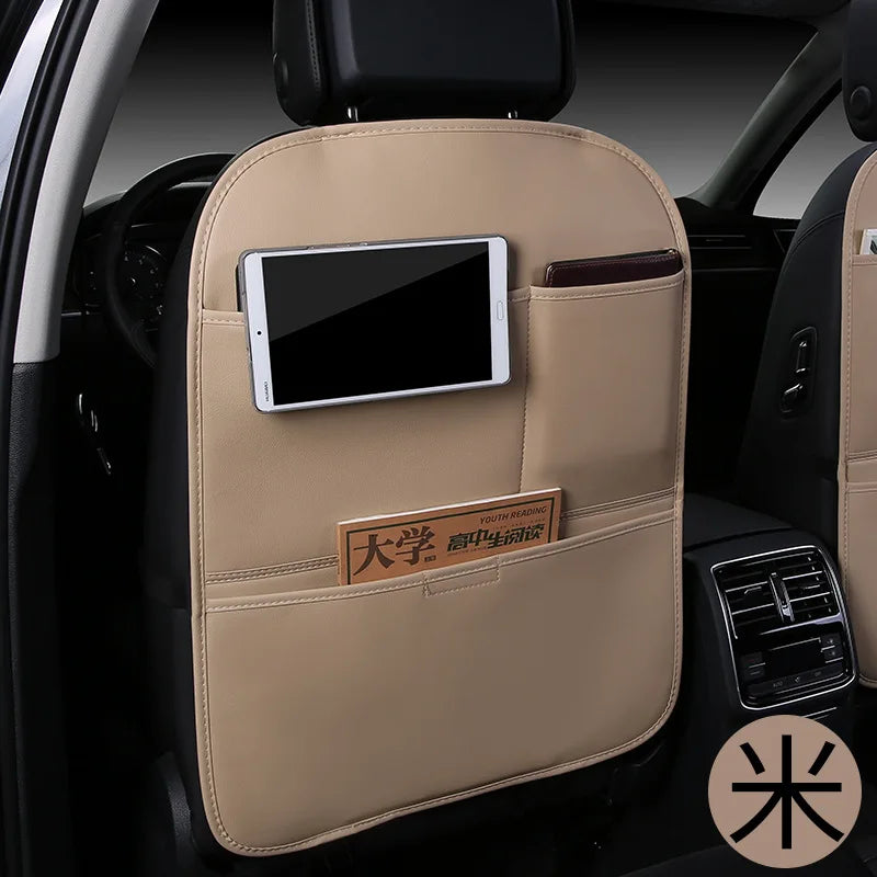 Car Seat Anti-Kick Mat – Back Seat Protector Cover for Children, Anti-Dirty Pad - Delicate Leather  
