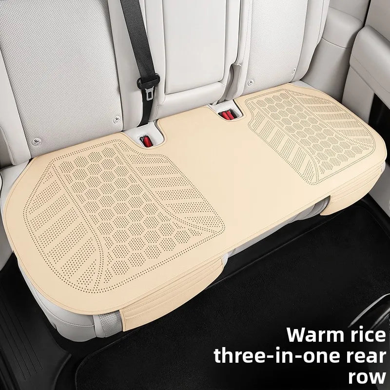 Ultra-Thin Suede Car Seat Cushion – Breathable Universal Seat Cover Pad for Vehicle Interior - Delicate Leather  