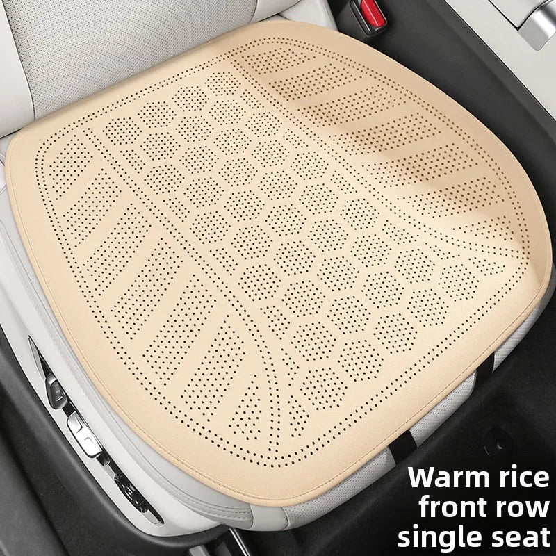 Ultra-Thin Suede Car Seat Cushion – Breathable Universal Seat Cover Pad for Vehicle Interior - Delicate Leather  
