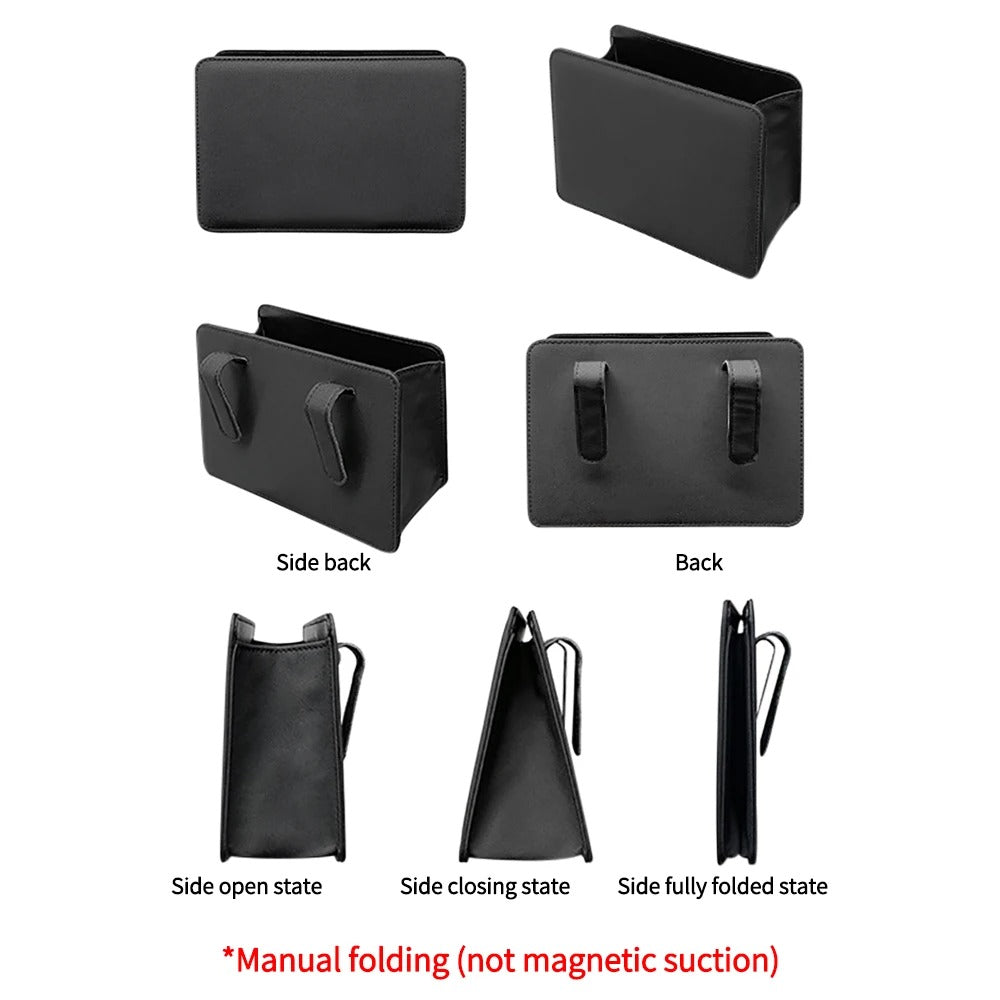 PU Leather Car Side Door Storage Box – Waterproof Phone Pocket Pouch Seat Side Organizer