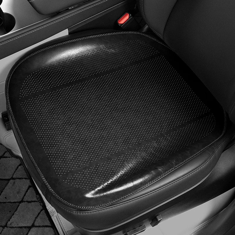 New Car Seat Cover Oil Wax Leather - Breathable Hole Seat Cushion for Volkswagen, Chevrolet, Cadillac, Kia, Haval, Tesla, Mitsubishi, and More - Delicate Leather  