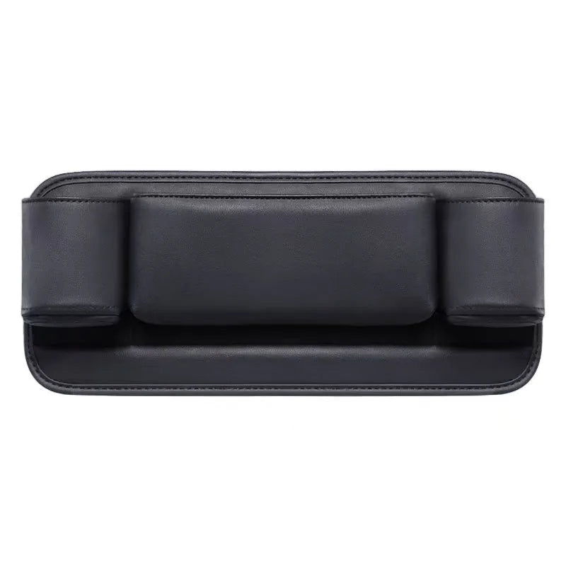 Universal Car Seat Back Storage Bag – Large Capacity Multi-Functional Organizer for Vehicle Interior - Delicate Leather  