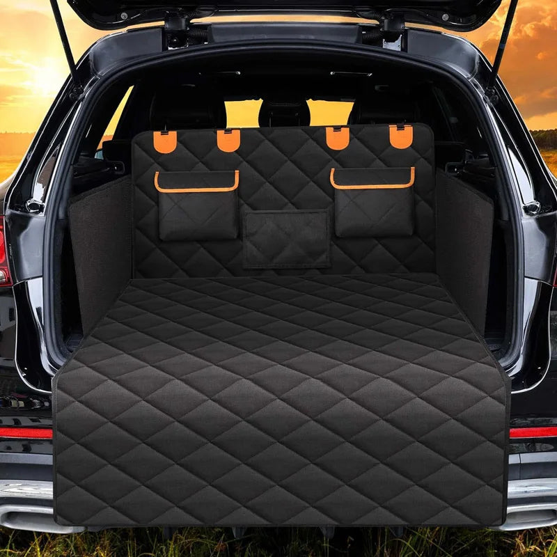 Waterproof Dog Car Seat Cover – Trunk Mat & Hammock for Small, Medium & Large Dogs - Delicate Leather  
