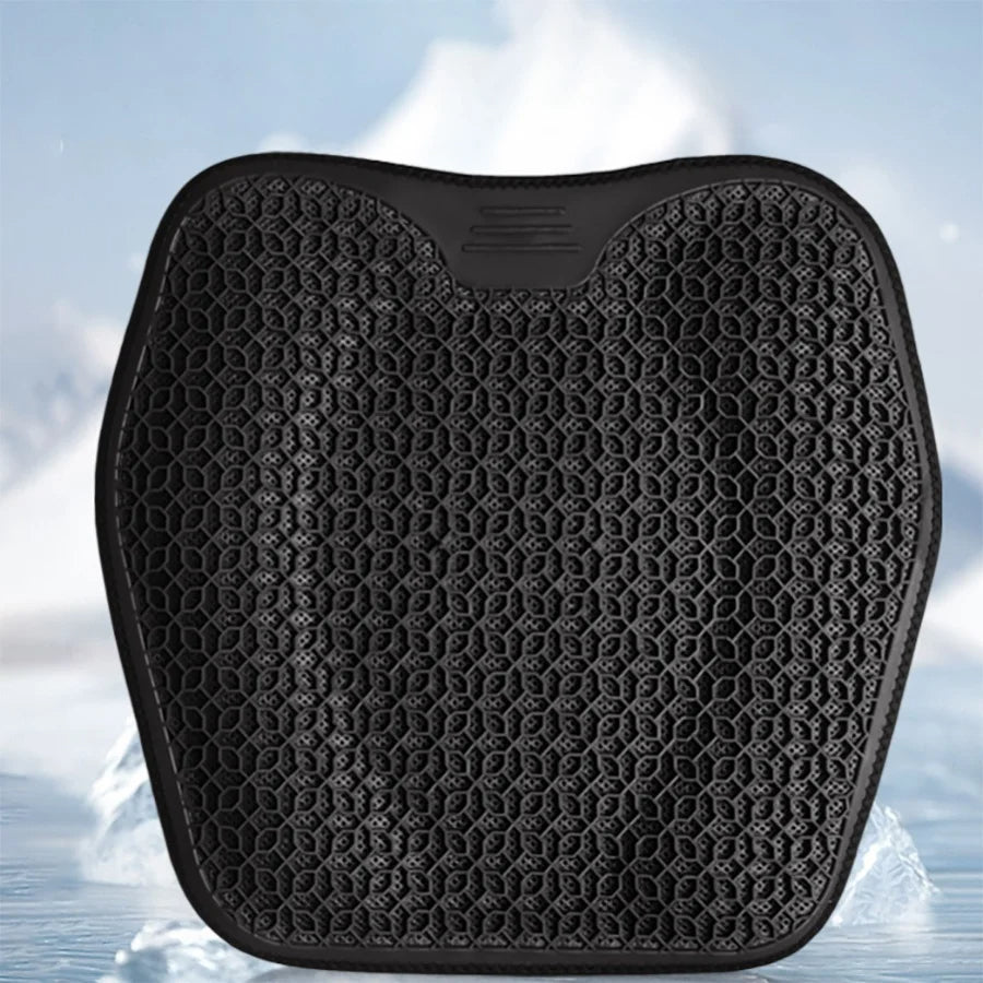 Honeycomb Gel Car Seat Cushion – Breathable, Soft, and Comfortable Support for Car Seats - Delicate Leather  