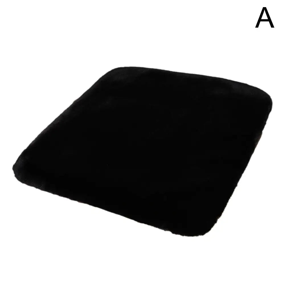 Universal Winter Plush Car Seat Cushion – Thick Soft Imitation Rabbit Fur Warm Anti-Slip Seat Cover Pad - Delicate Leather  