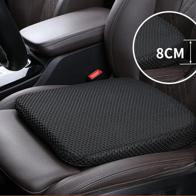 Thickened Memory Foam Car Seat Height Pad – Anti-Slip Cushion for Comfortable Driving - Delicate Leather  