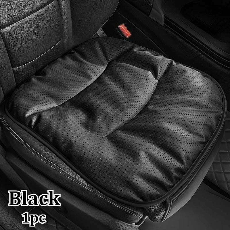 Premium Car Seat Cushion – Luxury PU Leather Perforated Design, Breathable Cloud-Soft Comfort, Easy-to-Install Universal Pad - Delicate Leather  