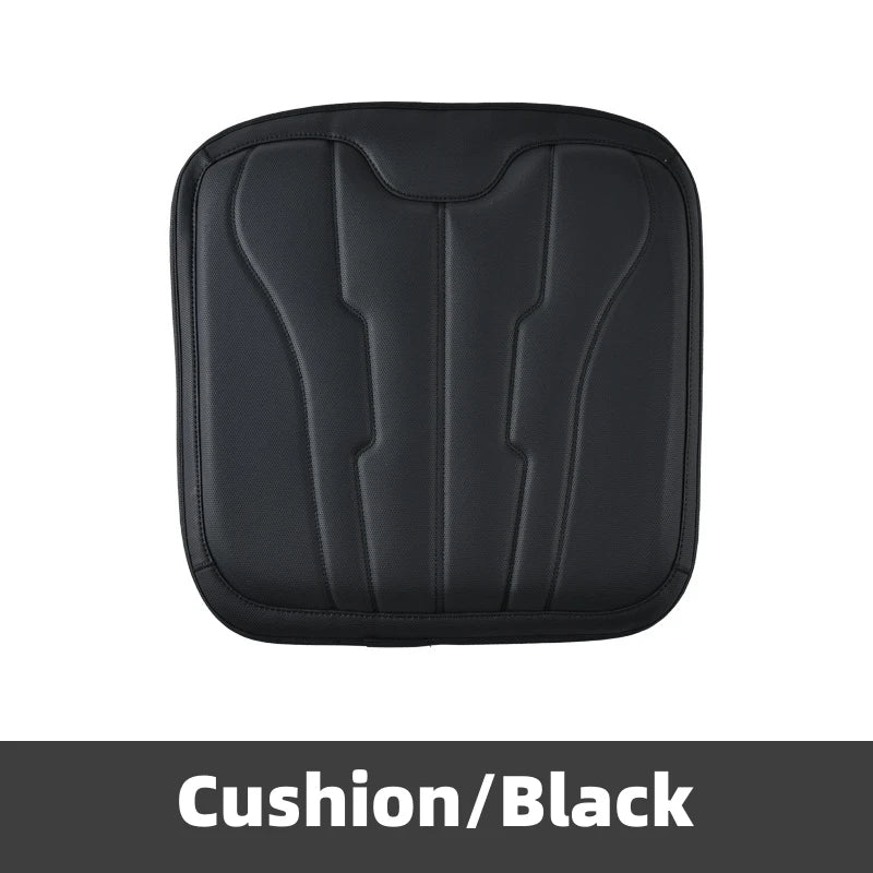 New Car Neck Pillow & Lumbar Support - Breathable Leather Seat Anti-slip Protective Cushion - Business Luxury Car Interior Headrest - Delicate Leather  
