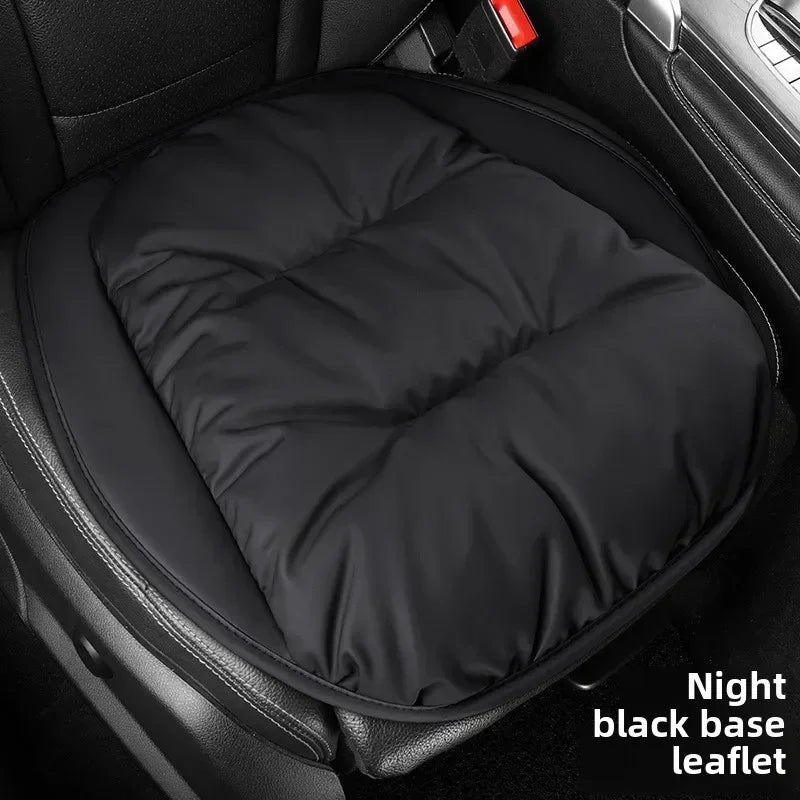 Universal Winter Down Car Seat Cover – Soft Breathable Warm Seat Cushion Protector for Cars and SUVs - Delicate Leather  