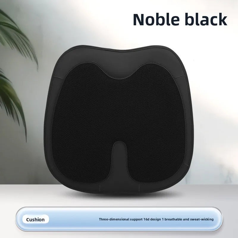 Non-Slip Universal Car Seat Cover – Ice Silk Cushion with Waist Support for Four-Season Comfort - Delicate Leather  