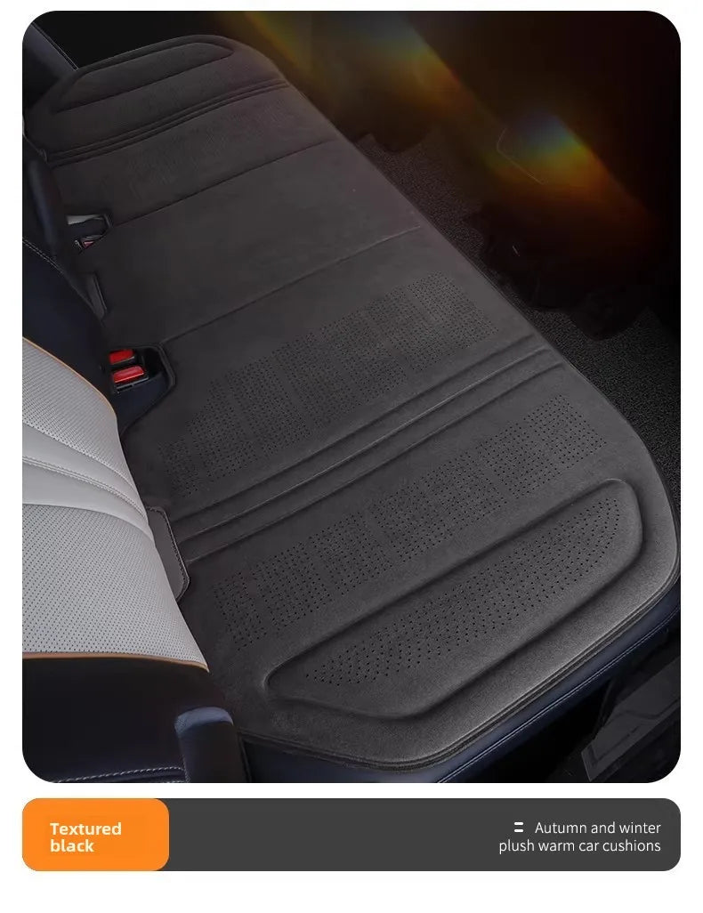 Suede Car Seat Cover – Breathable Ultra-Thin Seat Cushion Pad, Universal Fit - Delicate Leather  