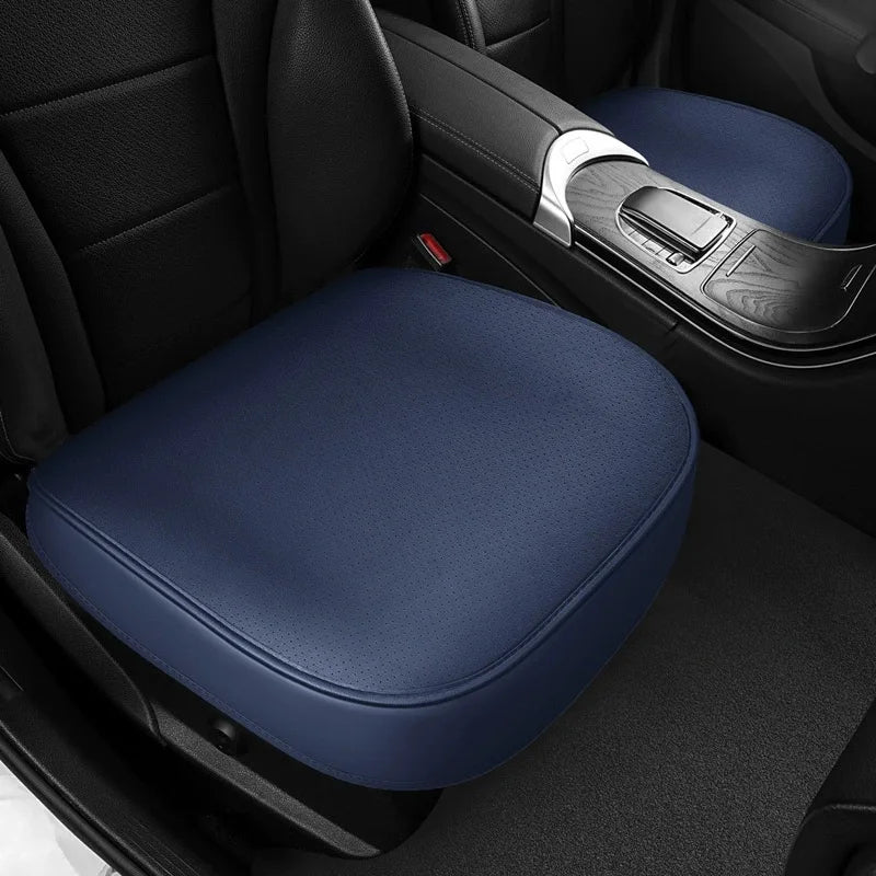 360° Surround Leather Car Seat Covers – All-Season Front and Rear Seat Protector Cushion Pads, Universal Fit - Delicate Leather  