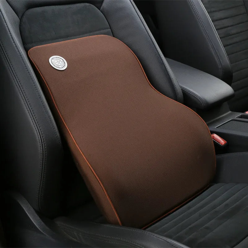 Car Lumbar Support & Neck Pillow Kit – Ergonomic Memory Foam Cushion for Back & Muscle Pain Relief