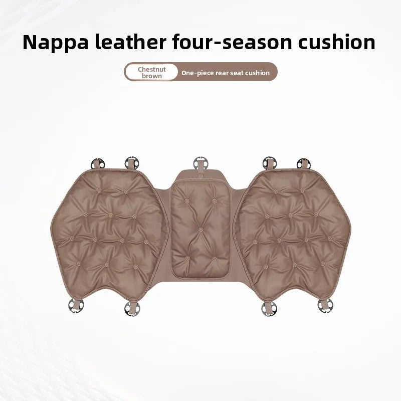 Universal Winter Down Car Seat Cover – Warm Breathable Soft Seat Cushion Protector for Vehicle Interior - Delicate Leather  