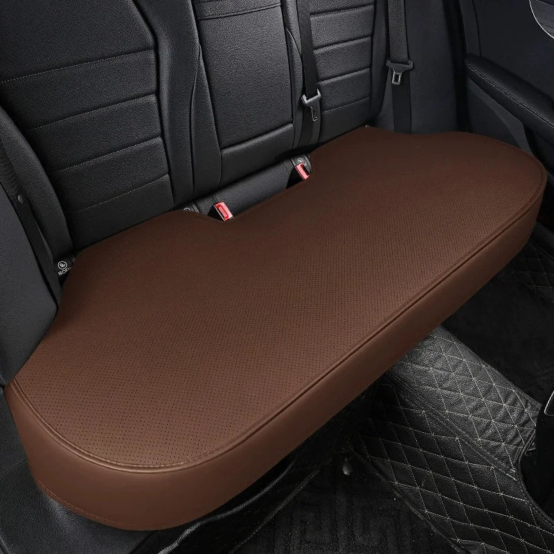 360° Surround Leather Car Seat Covers – All-Season Front and Rear Seat Protector Cushion Pads, Universal Fit - Delicate Leather  