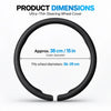 Ultra-Thin Nappa Leather Steering Wheel Cover – Breathable Non-Slip Protector - Delicate Leather
