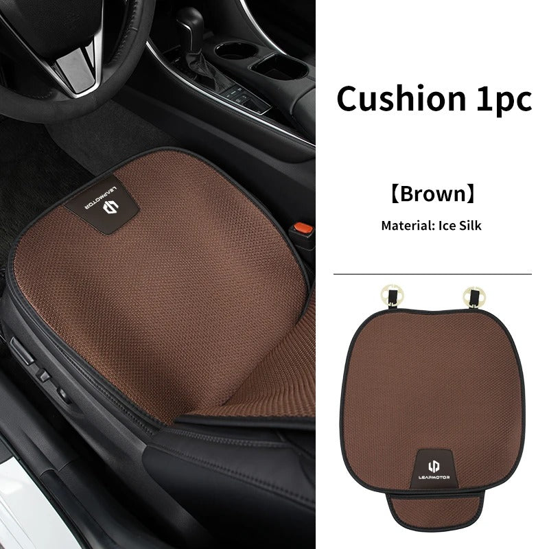 Breathable Ice Silk Car Seat Cushion – Non-Slip Universal Seat Pad