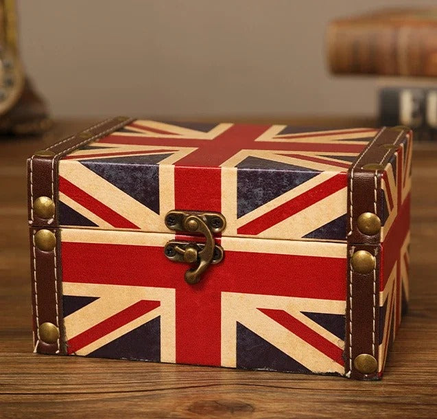 European Vintage Storage Box - Desktop Cosmetics Sundry Storage Box, Leather Candy Box, Gift Box