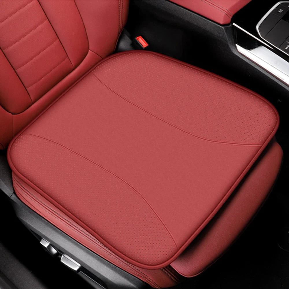 Breathable Memory Foam Car Seat Cushion – Universal Front & Rear Seat Protection Mat - Delicate Leather