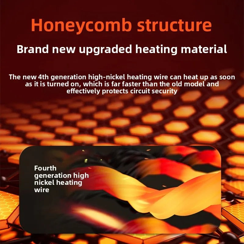 Universal Heated Car Seat Cushion with Graphene Heating – Leather Heated Seat Cover for Winter, Black & Brown - Delicate Leather