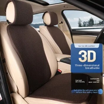 Ice Silk Car Seat Cushion – Universal Breathable Anti-Slip Cooling Seat Cover - Delicate Leather