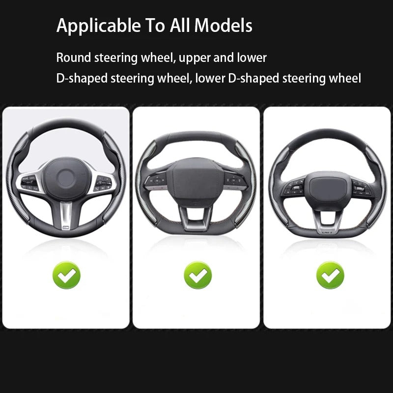 Water Transfer Printing Steering Wheel Cover 38cm – Ultra-Thin Breathable Non-Slip Car Steering Wheel Protector - Delicate Leather