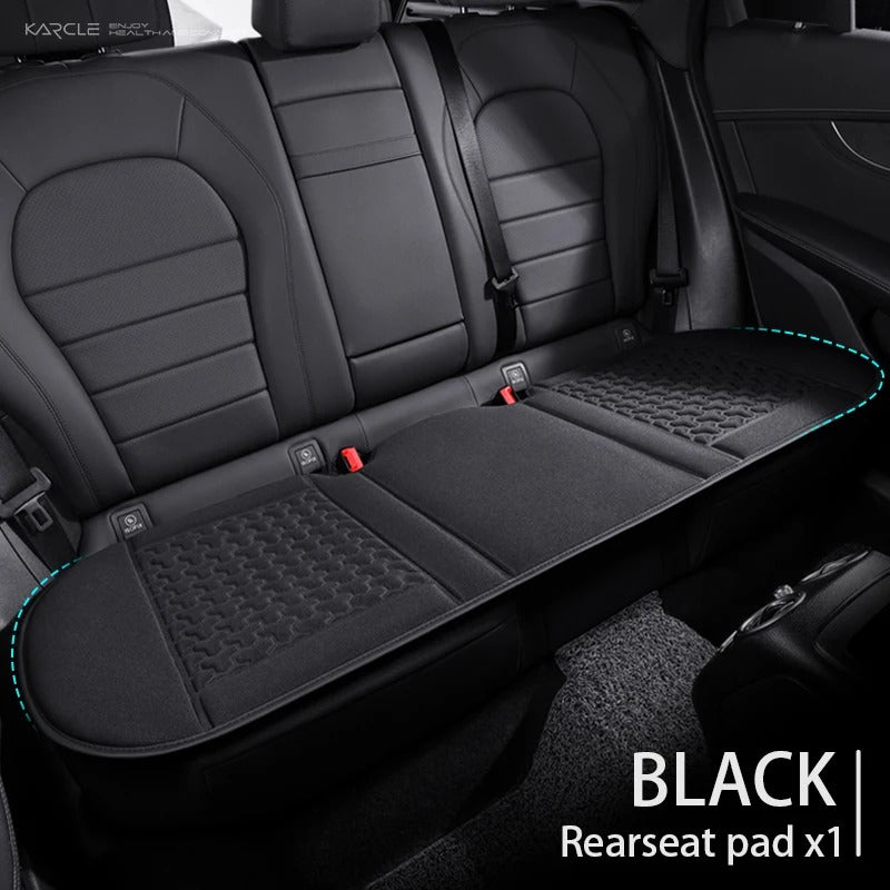 Universal 3D Breathable Car Seat Cover Set – Sweatproof Seat Protectors for Front & Rear Seats - Delicate Leather