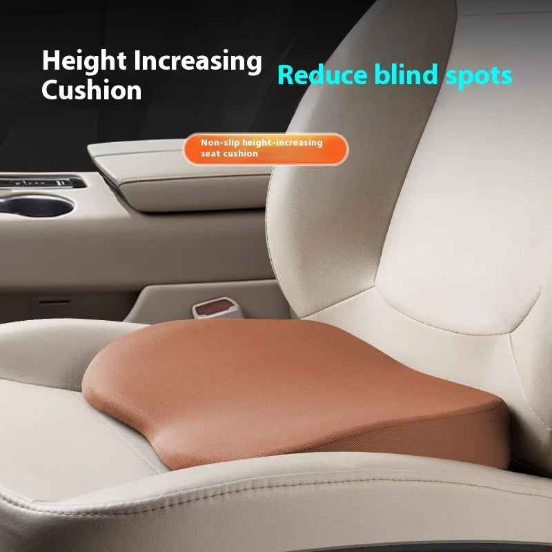 Thickened Car Seat Booster Cushion – Universal Single Driver Seat Pad for All Seasons - Delicate Leather  