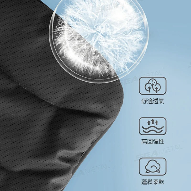 Leatherette Car Seat Cushion – Universal Breathable Front/Backrest Protector Mat for All Seasons - Delicate Leather  