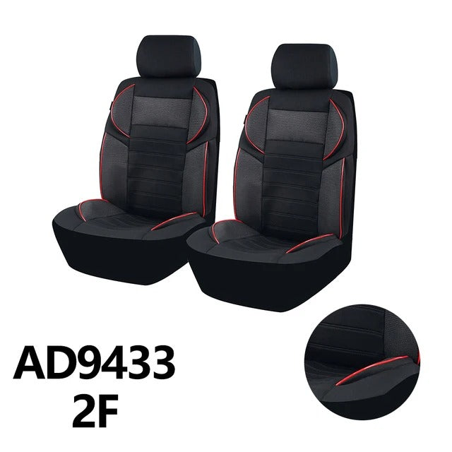 5D Car Seat Covers – Universal 4mm Sponge Padded Seat Cover Set for Cars - Delicate Leather