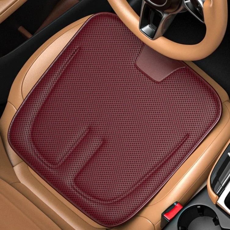 3D Honeycomb Seat Cushion – Universal Breathable Ice-Silk Style Car Seat Protector for All Seasons - Delicate Leather  