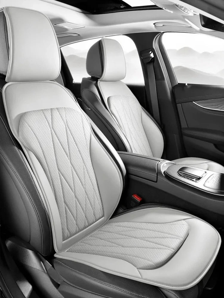 Premium Leather Car Seat Covers – Universal Full Set with Non-Slip Protection - Delicate Leather