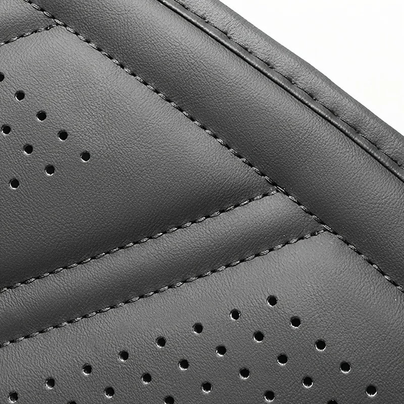 PU Leather Car Seat Cover – Universal Breathable All-Season Front Seat Cushion - Delicate Leather