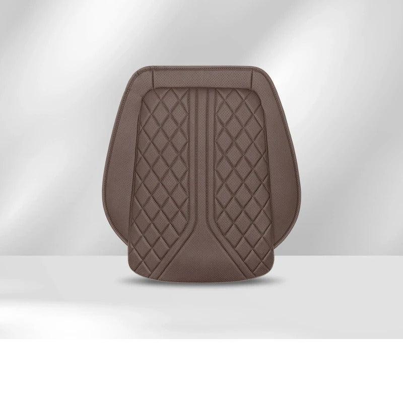 Universal Nappa Leather Car Seat Cushion – Memory Foam Protective Pad for Front Seat - Delicate Leather  