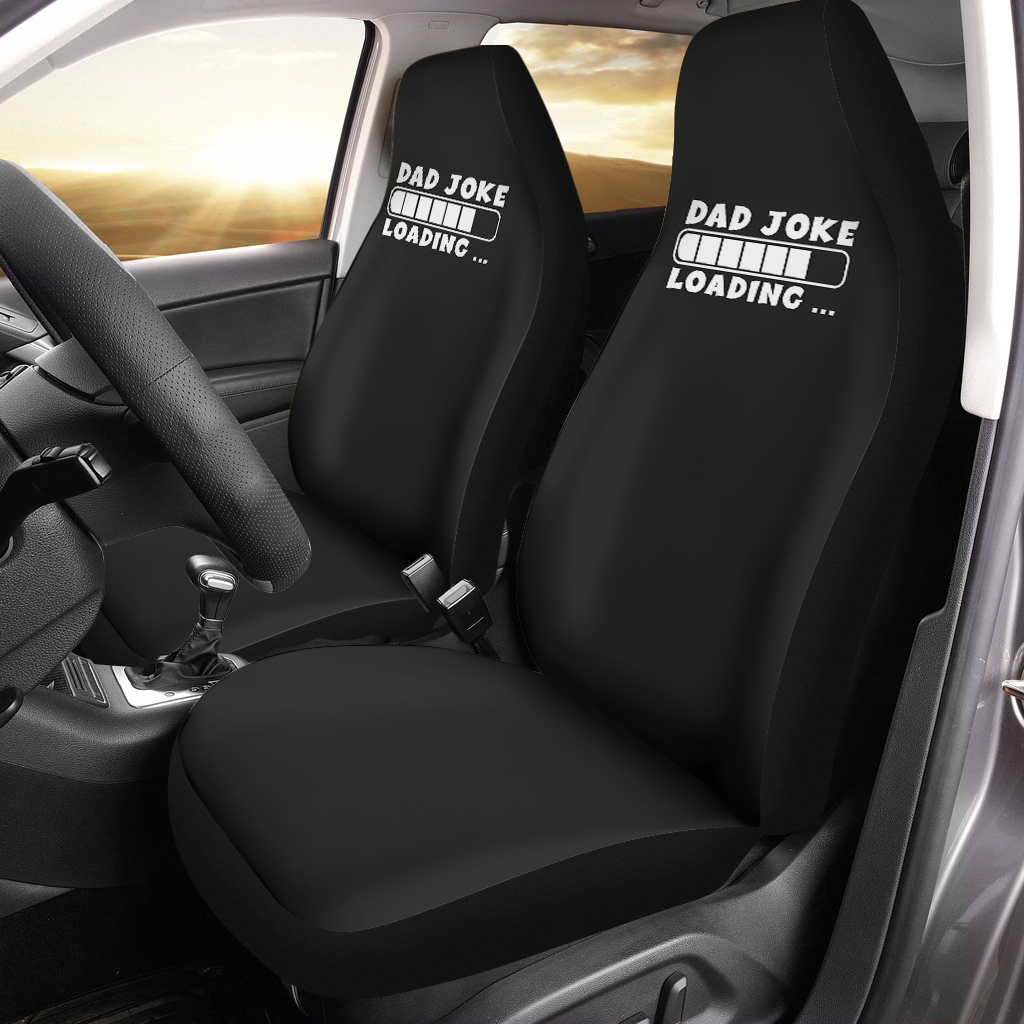Dad Joke Loading  Car Seat Covers, Custom For Your Cars, Car Bucket Seat Protection Airbag Compatible 2 PCS, Car Accessories, Happy Father's Day, Father's Day Gift