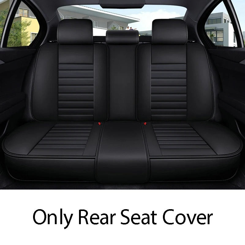 Universal Leather Car Seat Covers – Four-Season Interior Seat Protection Set - Delicate Leather