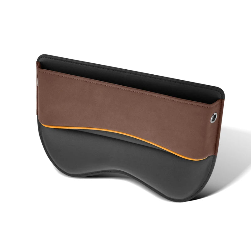 Suede Car Seat Crevice Storage Box – Gap Filler Organizer for Phone, Wallet, and Small Items - Delicate Leather  