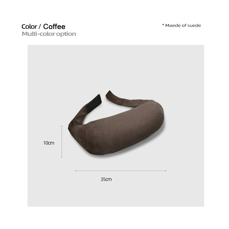 Suede Quality Car Headrest Seat Support Neck Adjustable Waist Pillow - Universal Auto Accessory - Delicate Leather  