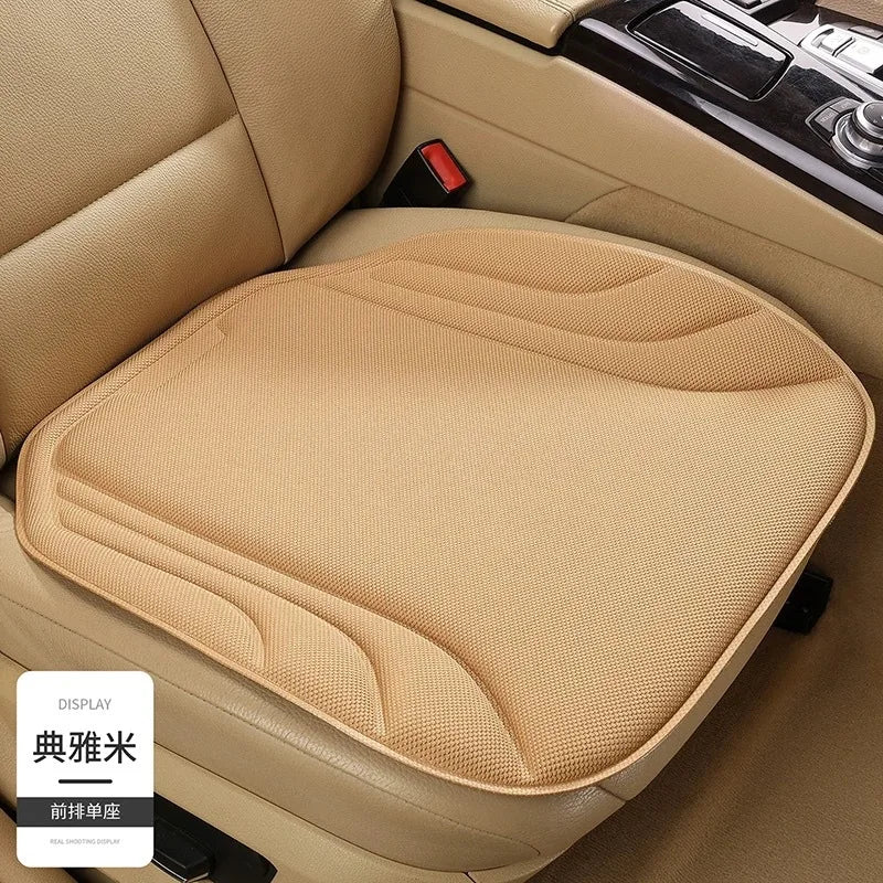 Breathable Car Seat Cushion – Universal Non-Slip Summer Front Seat Cover - Delicate Leather