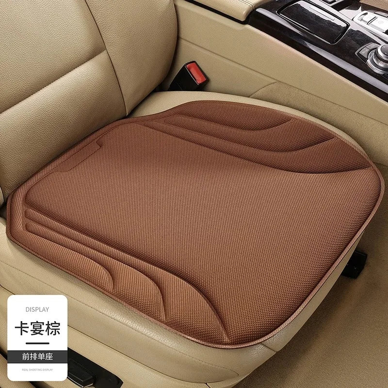 Breathable Car Seat Cushion – Universal Non-Slip Summer Front Seat Cover - Delicate Leather