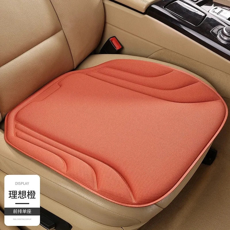 Breathable Car Seat Cushion – Universal Non-Slip Summer Front Seat Cover - Delicate Leather