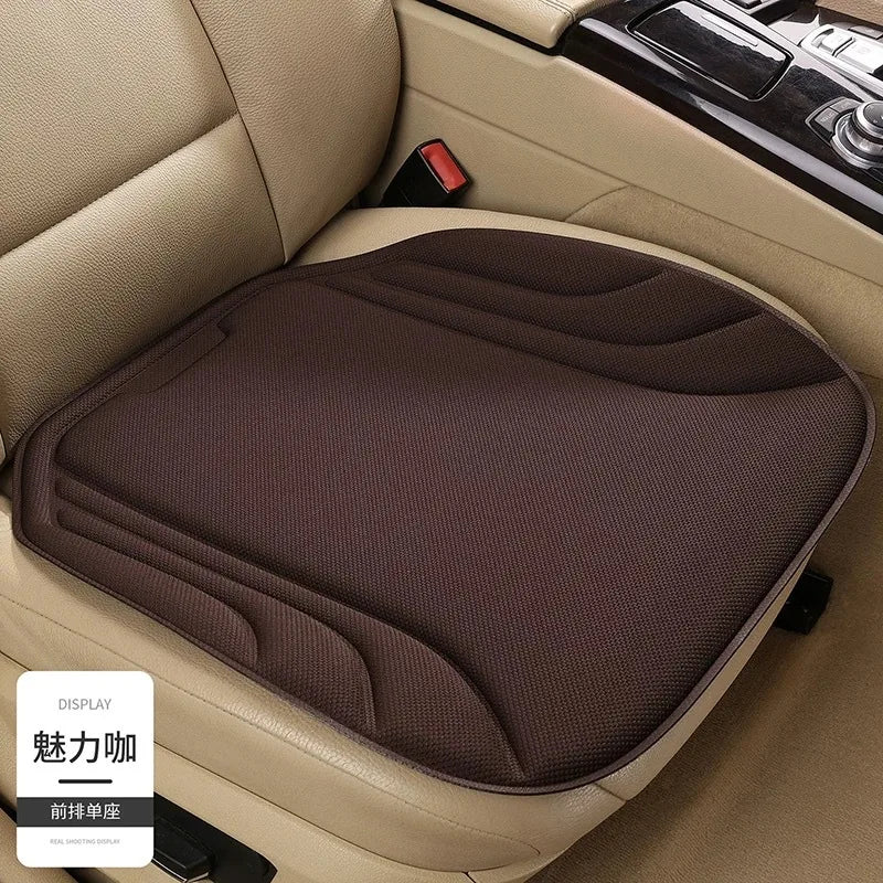 Breathable Car Seat Cushion – Universal Non-Slip Summer Front Seat Cover - Delicate Leather
