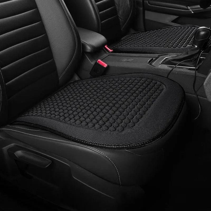 Ice Silk Car Seat Cushion – Breathable Universal Seat Cover with Memory Foam Padding - Delicate Leather  