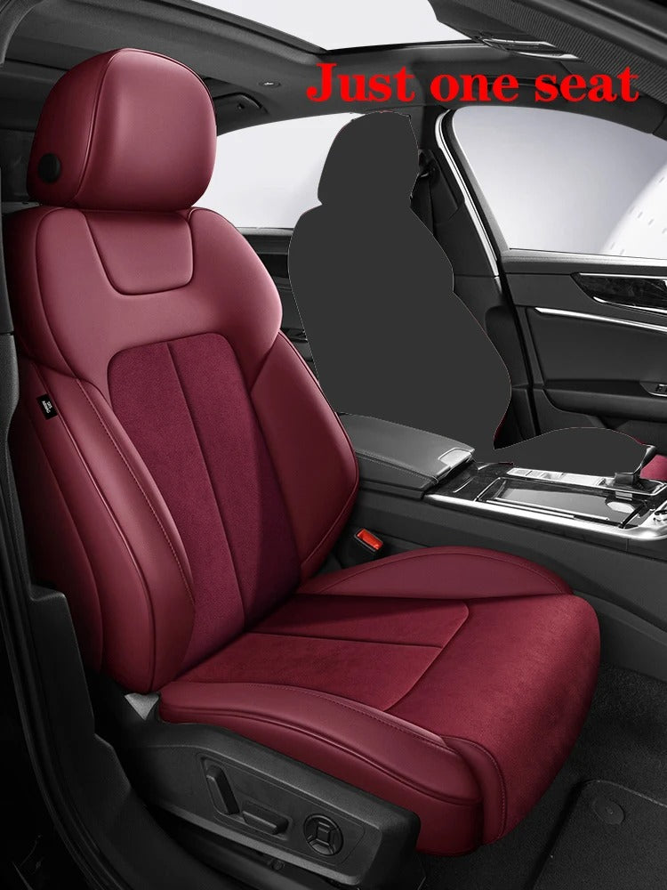 Custom Car Seat Cover Car Accessories Leather+Suede - Delicate Leather  